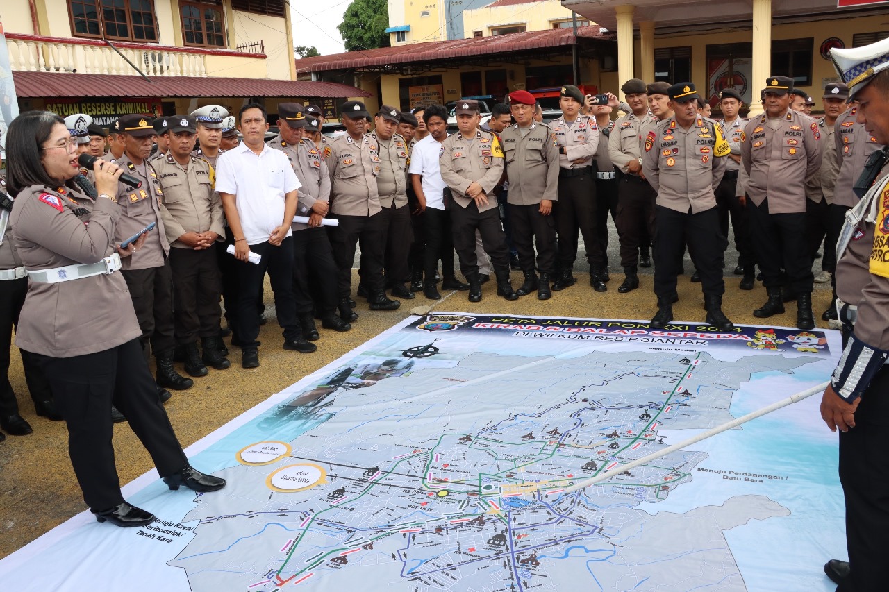 Polres Pematangsiantar Siap Amankan Jalur Sepanjang 34 Kilometer Road Bike PON XXI Aceh-Sumut Polres Pematangsiantar Siap Amankan Jalur Sepanjang 34 Kilometer Road Bike PON XXI Aceh-Sumut