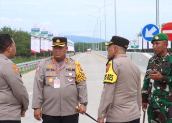 Presiden Resmikan Pintu Tol Sinaksak, Polres Simalungun Lakukan Pengamanan VVIP