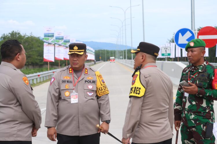 Presiden Resmikan Pintu Tol Sinaksak, Polres Simalungun Lakukan Pengamanan VVIP