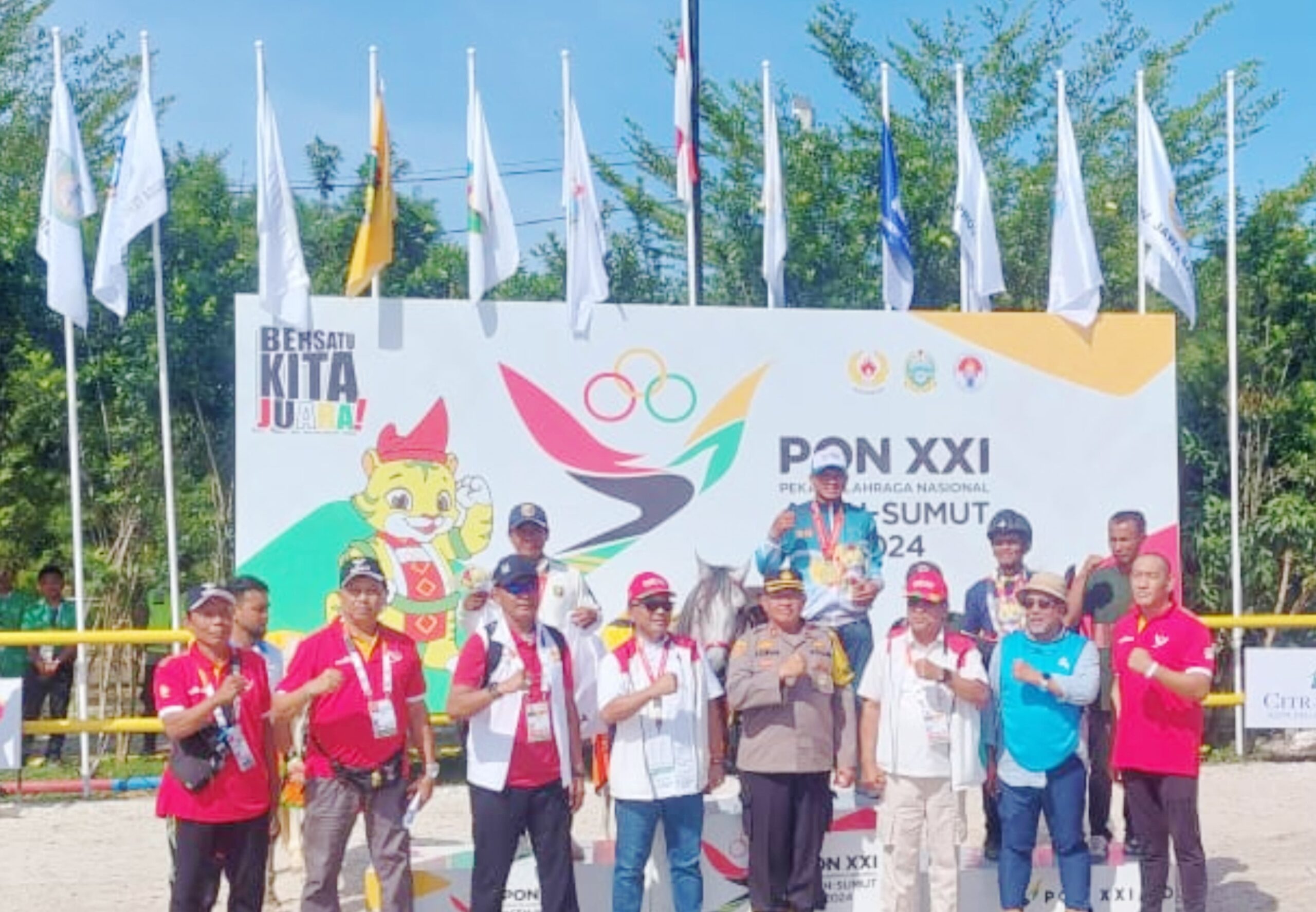 Polres Sergai Kawal Ketat Pengamanan Perlombaan Berkuda PON XXI di Serdang Bedagai