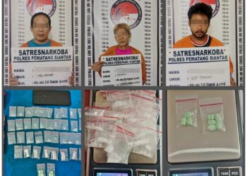 Polres Pematangsiantar Ringkus Tiga Pengedar Narkoba Di Gang Surapati