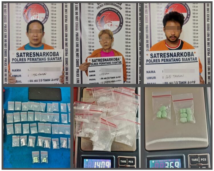 Polres Pematangsiantar Ringkus Tiga Pengedar Narkoba Di Gang Surapati