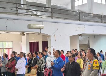 Kapolres Sibolga Berikan Pesan Kamtibmas Pilkada Damai di Acara Sibolga Berdoa