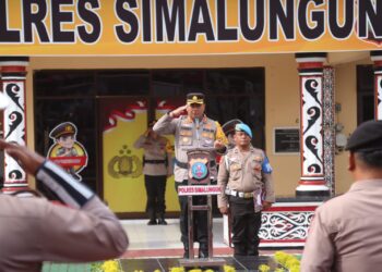 Kapolres Simalungun AKBP Choky Sentosa Meliala Pimpin Sertijab Pejabat Utama dan Kapolsek