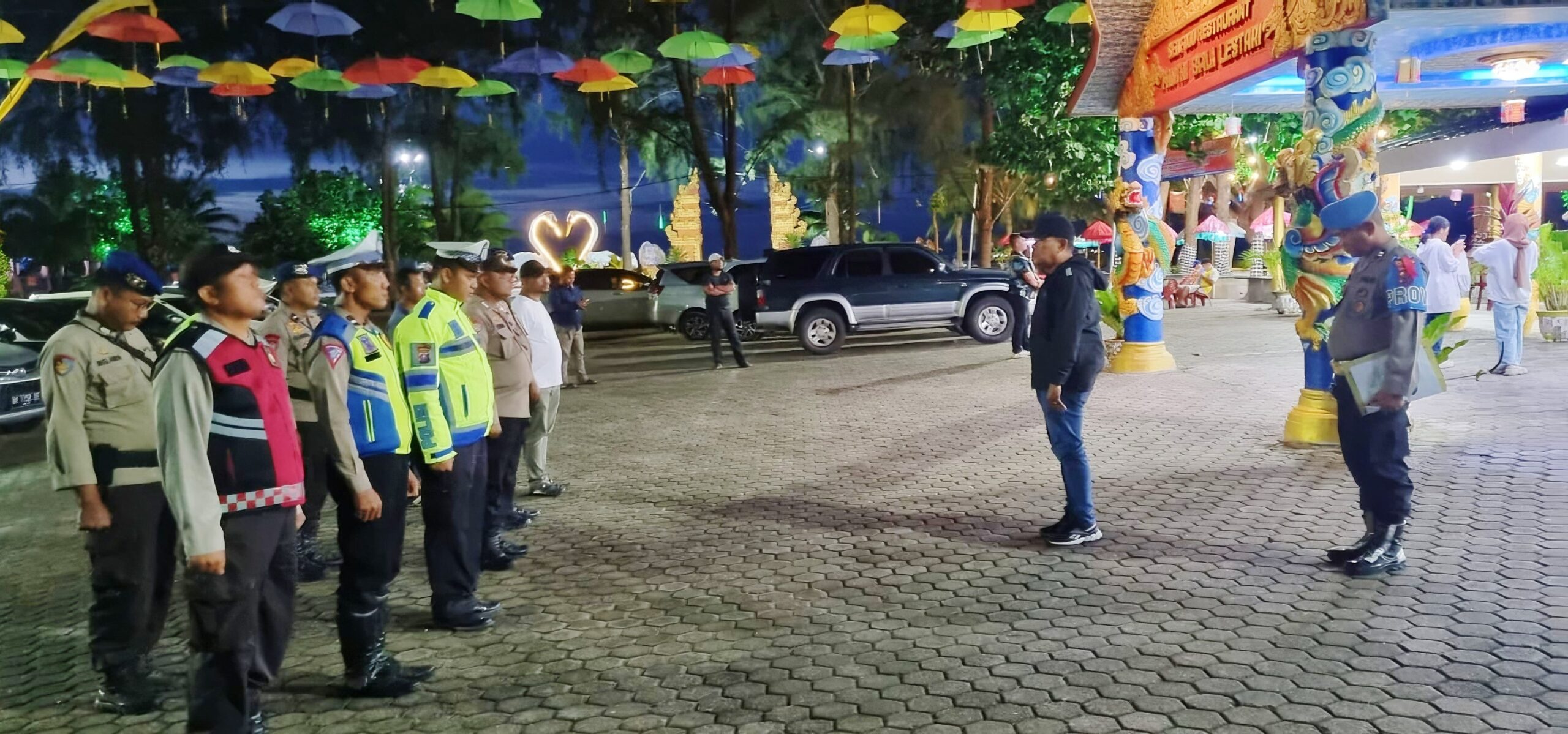Polres Sergai Pengamanan Perayaan Malam Cap Go Meh di Pantai Cermin, Berlangsung Aman dan Meriah
