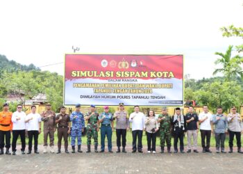 Polres Tapteng Gelar Sispam Kota Dalam Rangka Pilkada 2024