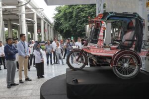 Display Becak Siantar Hadir di Bandara Kualanamu, Ayo ke Sianțar!