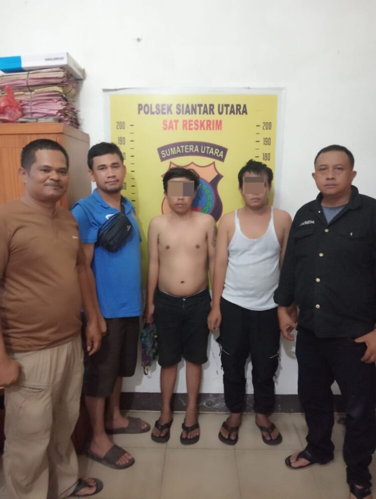 Polsek Siantar Utara Berhasil Tangkap Dua Pelaku Pencurian Tas Di Mushola SPBU 