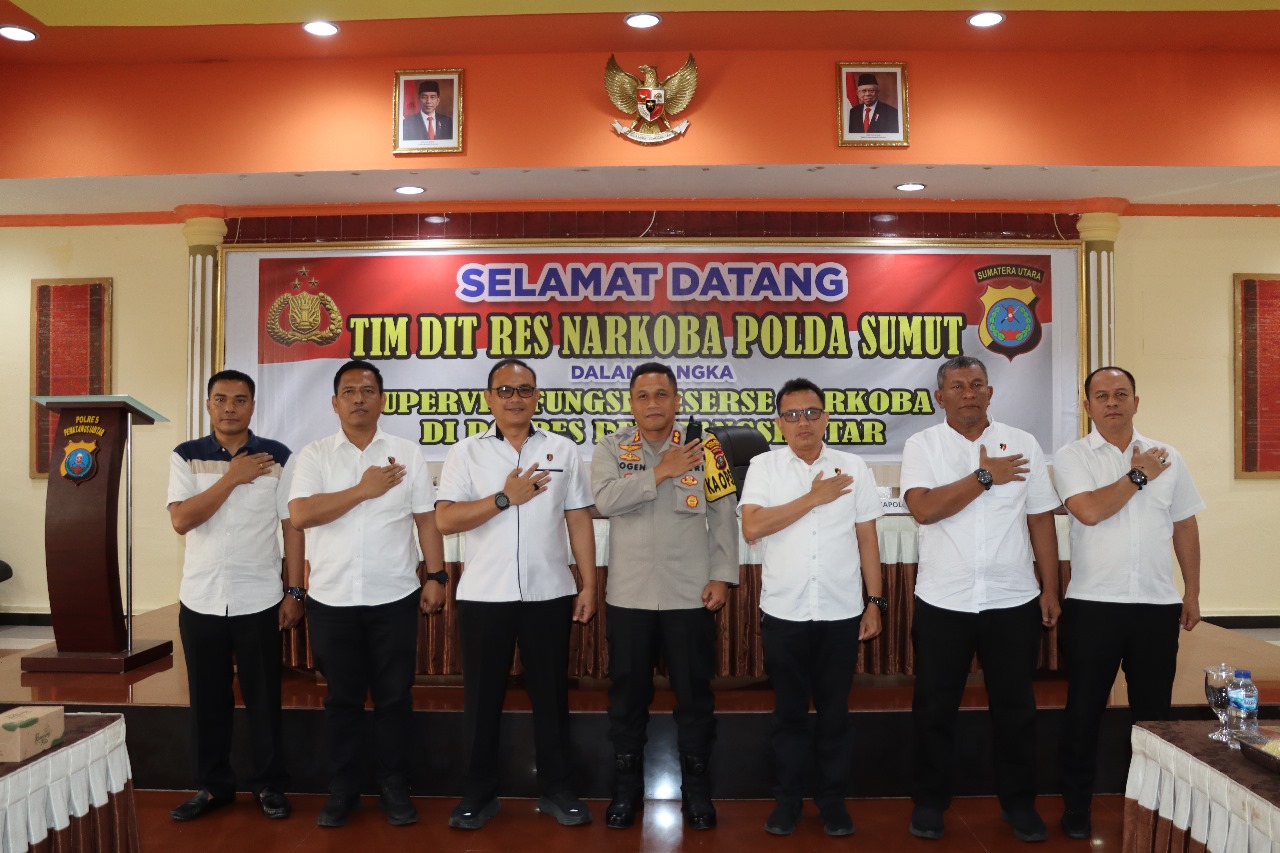 Kapolres Pematangsiantar Sambut Kunker Tim Dit Resnarkoba Polda Sumut