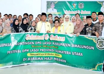 Bupati Simalungun Radiapoh Hasiholan Sinaga Pesankan Kontingen DPD Lasqi Menjaga Kesehatan Dan Sportifitas Dalam Pertandingan 