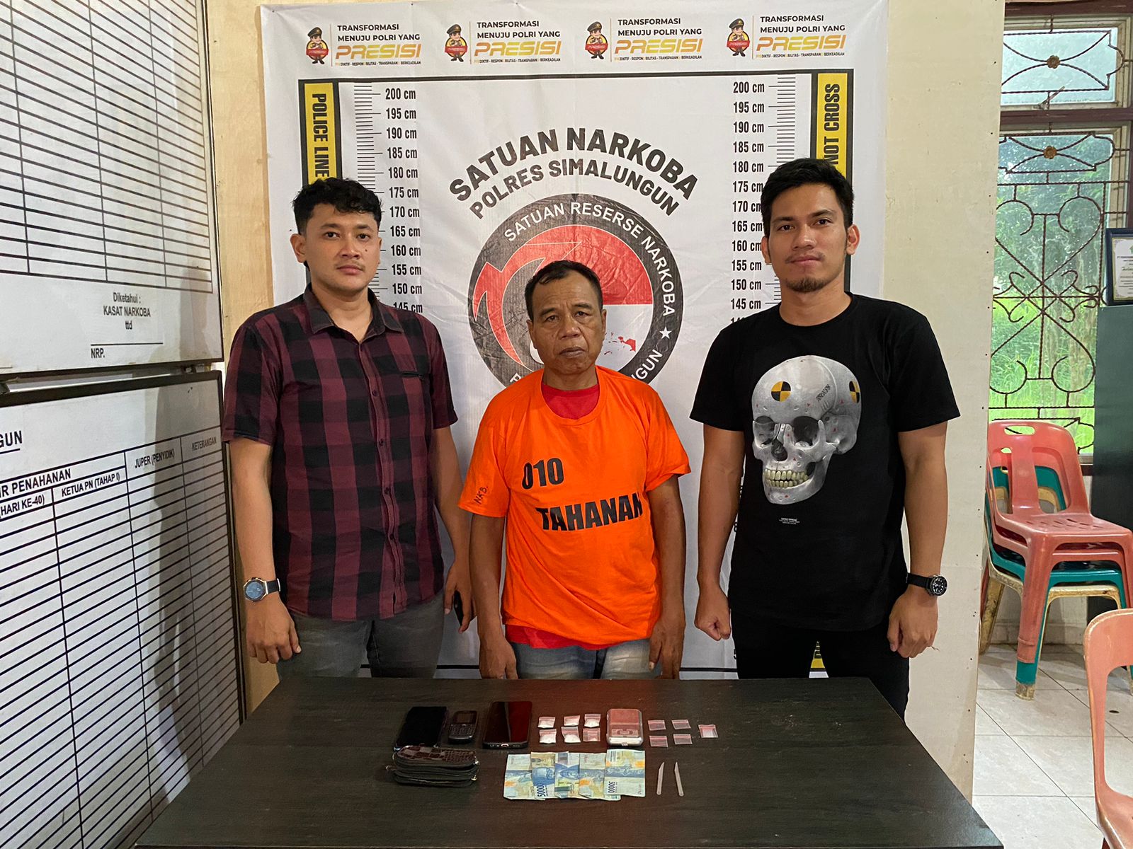 Polres Simalungun Berhasil Ringkus Borok Residivis Bandar Narkoba, 10,91 Gram Sabu Disita