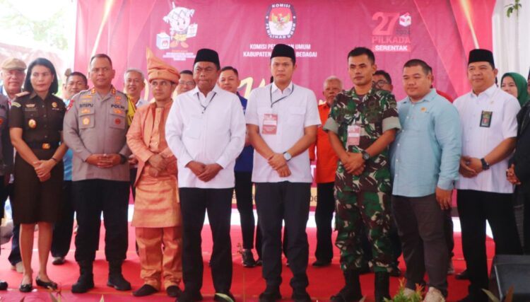 Polres Sergai Amankan Tahapan Penetapan Nomor Urut Paslon dan Deklarasi Damai
