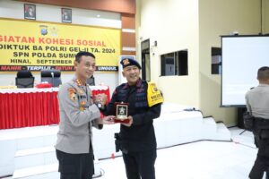 Dansat Brimob Polda Sumut Berikan Pengarahan kepada Siswa Diktuk BA Gel-II di SPN Hinai