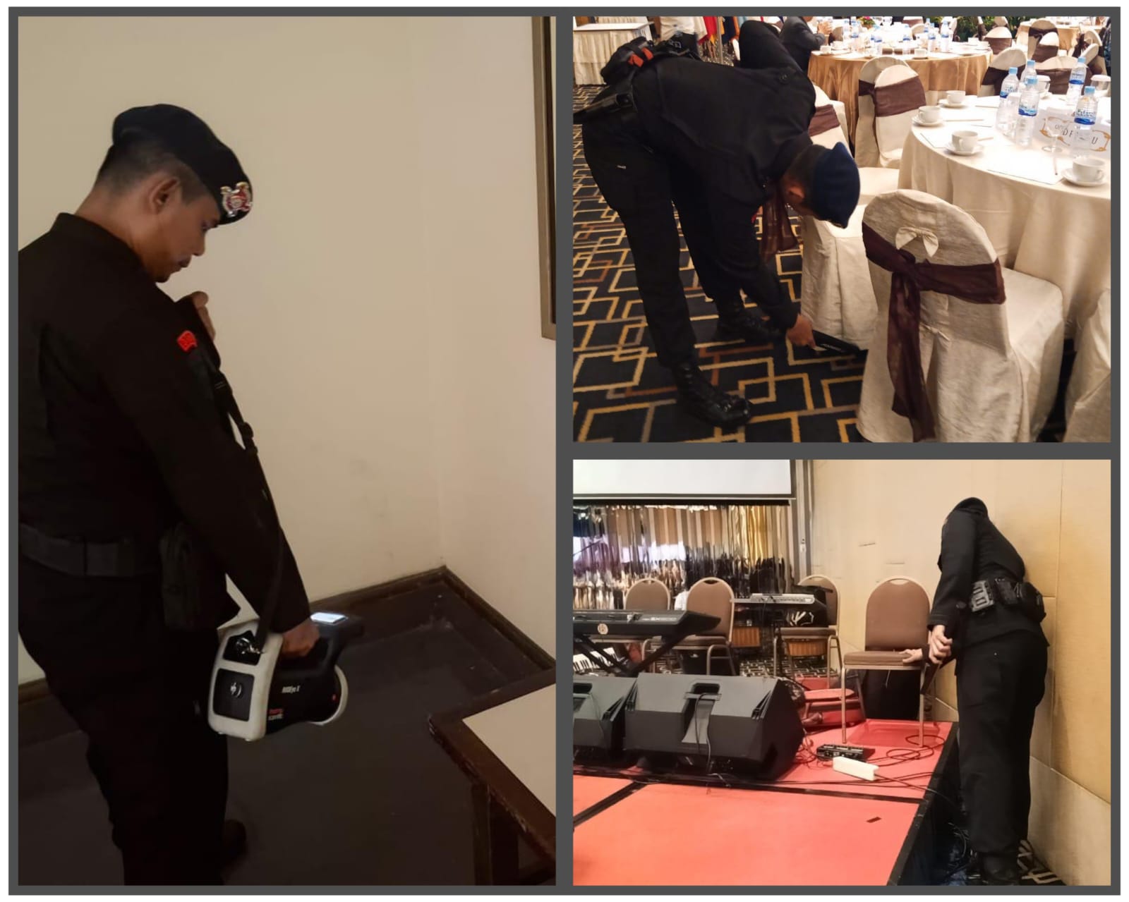 Jelang Deklarasi Damai, Personil Jibom dan KBR Detasemen Gegana Sat Brimob Polda Sumut Sterilisasi Hotel Grand Mercure Jelang Deklarasi Damai, Personil Jibom dan KBR Detasemen Gegana Sat Brimob Polda Sumut Sterilisasi Hotel Grand Mercure