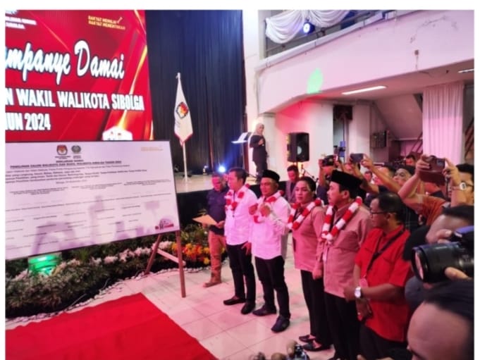 4 Paslon Walikota Sibolga Sepakat Pilkada Damai