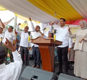 RHS-AZI Center Diresmikan dan Tim Pemenangan Dikukuhkan, Ramadani Purba: Tim Pemenangan Siap Memenangkan RHS-AZI