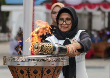 Wali Kota Pematangsiantar Sambut Rombongan Kirab Api PON XXI Tahun 2024 Aceh-Sumut Wilayah Sumut