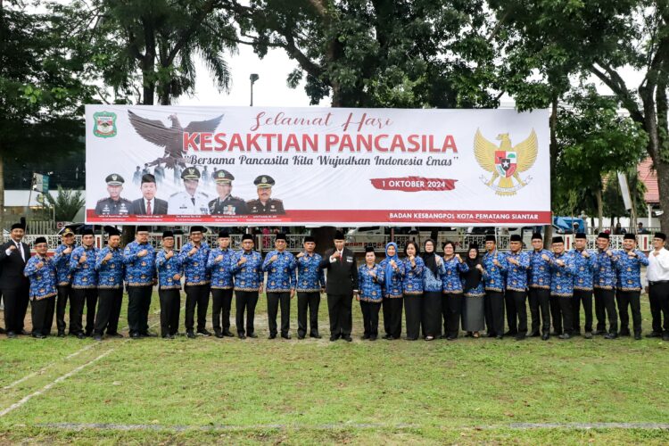 Pjs Wali Kota Pematangsiantar Drs Matheos Tan MM Menjadi Inspektur Upacara Peringatan Hari Kesaktian Pancasila Tahun 2024