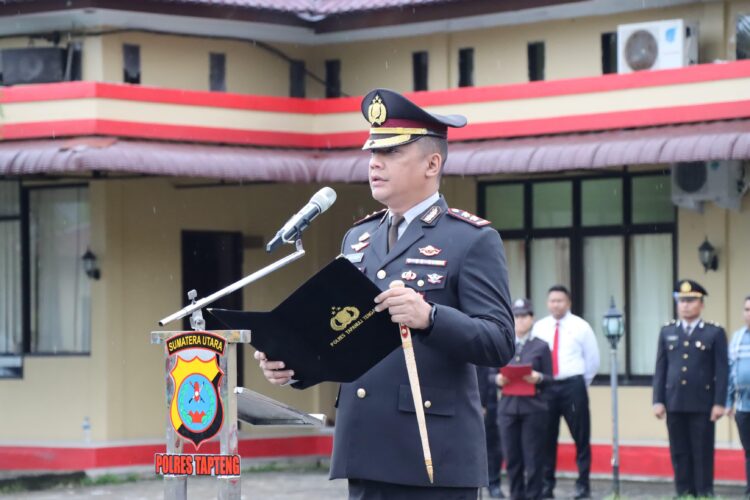 Kapolres Tapteng Sebagai Irup Pada Peringatan Hari Kesaktian Pancasila Tahun 2024 