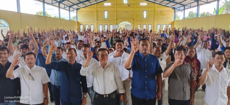 Kukuhkan Tim Pemenangan di Laguboti, Calon Bupati Toba Effendi Napitupulu Tegaskan Belum Pernah Ada Tim Pemenangan Sebelumnya
