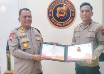 Sukses Amankan PON XXI Aceh-Sumut, Polres Sergai Terima Penghargaan dari Ketua Umum KONI