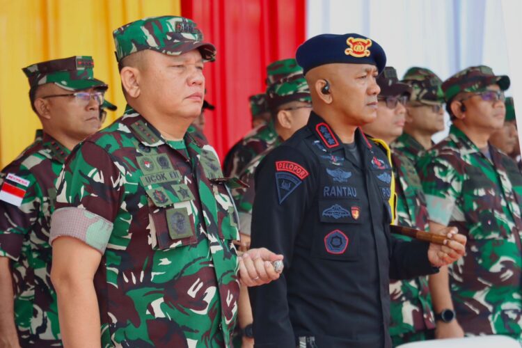 Upacara Penyambutan Purna Tugas Satgas Pamtas TNI, Dansat Brimob Polda Sumut : Sinergitas TNI-Polri Merupakan Pilar Penting Dalam Menjaga Stabilitas Keamanan