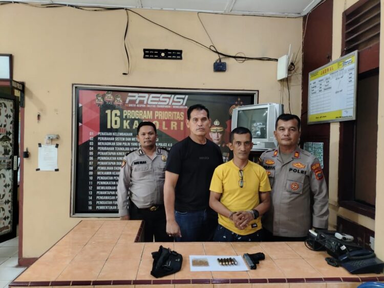 Polsek Serbalawan Berhasil Amankan Pelaku Penembakan di Tapian Dolok
