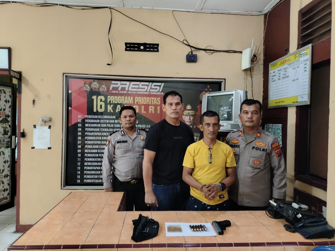 Polsek Serbalawan Berhasil Amankan Pelaku Penembakan di Tapian Dolok