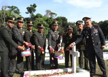 Sinergitas TNI-Polri, Kapolres Simalungun Hadiri Upacara Ziarah Nasional HUT Ke-79 TNI Tahun 2024