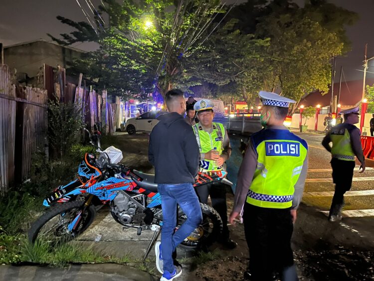 Razia Gabungan, Provos Sat Brimob Polda Sumut dan Satlantas Polrestabes Medan Amankan Kendaraan Knalpot Brong
