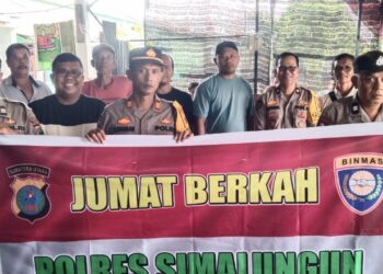 Polres Simalungun Laksanakan Jumat Berkah di Sinaksak, Ajak Masyarakat Jaga Keamanan dan Hindari Narkoba