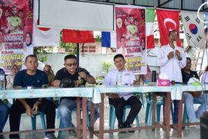 Selepas Buruh, Ratusan "Bang Ojol" Dukung Mangatas Silalahi-Ade Sandrawati Purba
