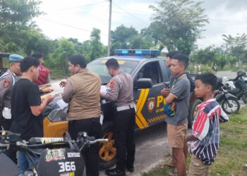 Polres Pematangsiantar Amankan 4 Sepedamotor Diduga Hendak Balap Liar Di Terminal Tanjung Pinggir