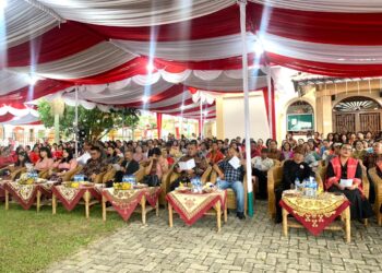 Dihadiri Ribuan Pendukung dan Simpatisan, Syukuran Pelantikan Anggota DPRD Sumut Mangapul Purba Berlangsung Meriah