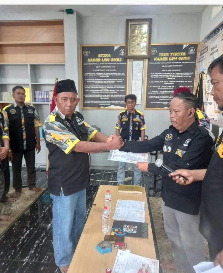 Daldiri Mantan Ketua Distrik Way Kanan Telah Resmi Dilantik Menjadi Kordivpam DPP LSM GMBI Witer Lampung