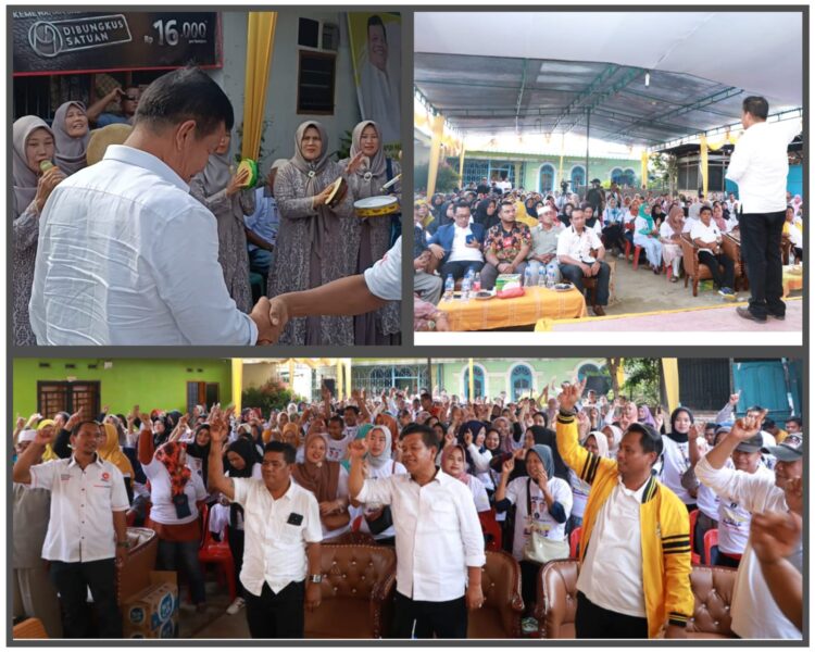 "RHS-AZI Menang!" Menggema di Tapian Dolok, RHS Senang Disambut Tabuhan Rebana