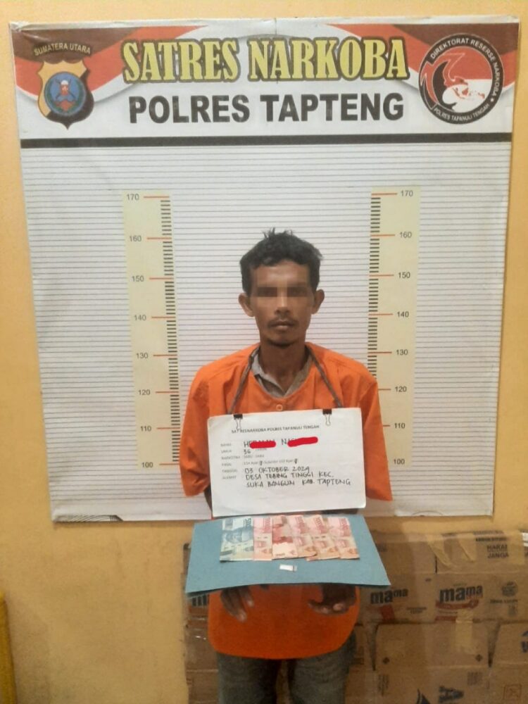 SatNarkoba Polres Tapteng Amankan Petani Pengedar Sabu