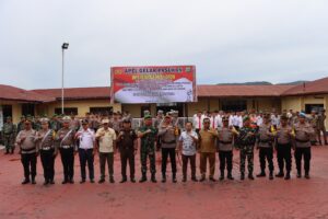 Kapolres Taput AKBP Ernis Sitinjak Pimpin Apel Gelar Ops Zebra Toba 2024