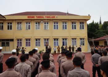 Kapolres Taput AKBP Ernis Sitinjak Pimpin Apel Gelar Ops Zebra Toba 2024