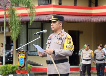 Polres Tapteng Gelar Apel Operasi Zebra Toba 2024