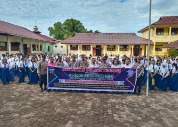 Kasat Lantas Polres Sibolga Sambangi SMPN 4 Sosialisasi Ops Zebra Toba 2024