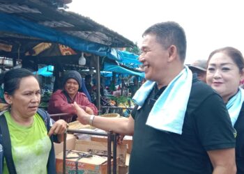Disambut Hangat di "Pajak Parluasan", Mangatas Tidak Pernah Berniat Gusur Pedagang