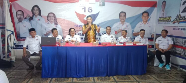 Instruksi Perindo Sumut, Menangkan Mangatas Silalahi dan Ade Sandrawati di Pilkada Siantar