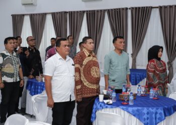 Pjs Wali Kota Pematangsiantar Drs Matheos Tan MM Hadiri  Nobar Pelantikan Presiden-Wakil Presiden RI Prabowo Subianto-Gibran Rakabuming Raka