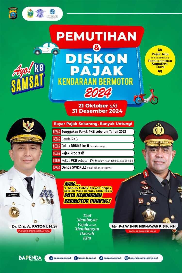 Pjs Wali Kota Pematangsiantar Mendukung Kebijakan Pemerintah Provinsi Sumut Yang Memutihkan dan Memberikan Diskon Pajak Kendaraan Bermotor Tahun 2024