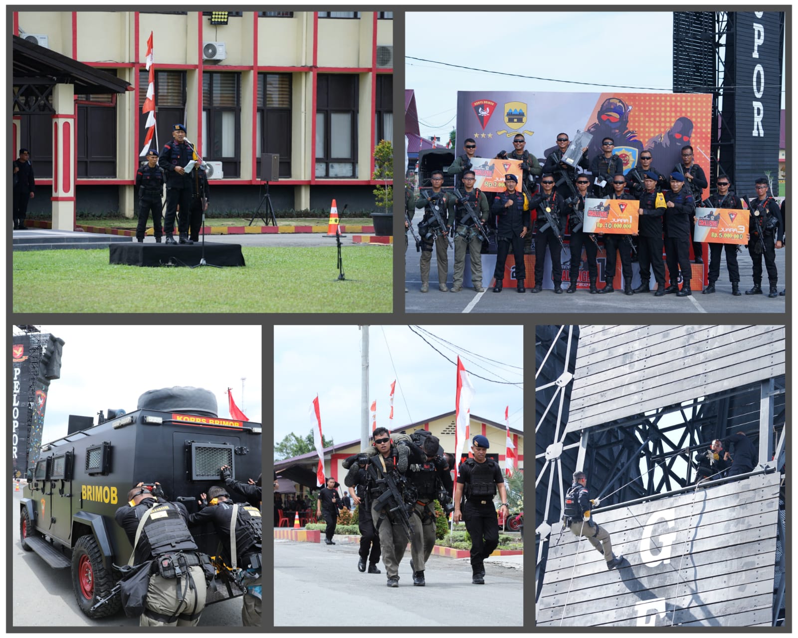 Dansat Brimob Poldasu Apresiasi Semangat Kompetitif Peserta Perlombaan Dompak Challenge 2024 Satbrimob Polda Sumut 