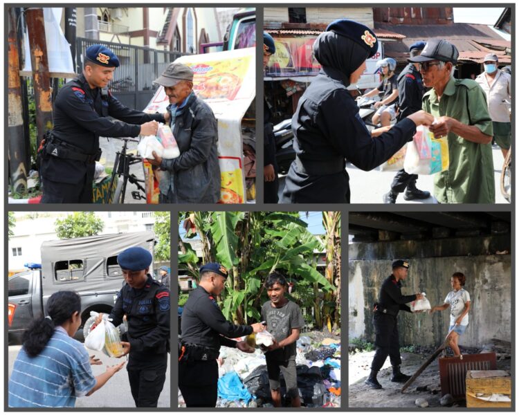 Minggu Kasih, Sat Brimob Polda Sumut Berikan Bantuan Langsung untuk Masyarakat yang Membutuhkan 