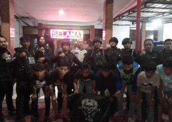 Patroli Malam, Detasemen Gegana Sat Brimob Polda Sumut Amankan 8 Terduga Begal di Wilayah Medan Area
