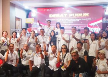 Mangatas dan Ade Purba Kuasai Topik Debat Calon Wali Kota dan Wakil Wali Kota Siantar