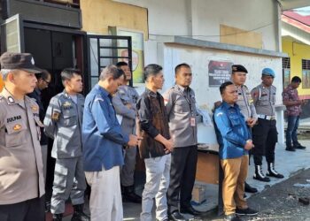 Pastikan Aman Polres Pakpak Bharat Kawal Ketat Kegiatan Sortir Dan Pelipatan Surat Suara